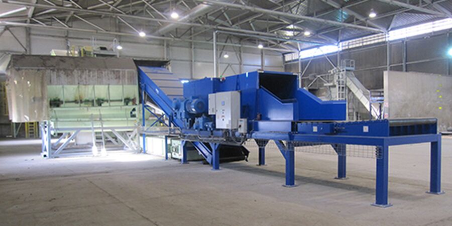 Bale opener in Latvia