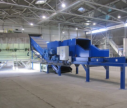 Bale opener in Latvia