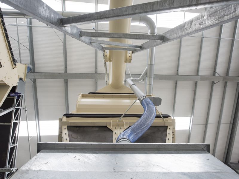 Close up gypsum recyling