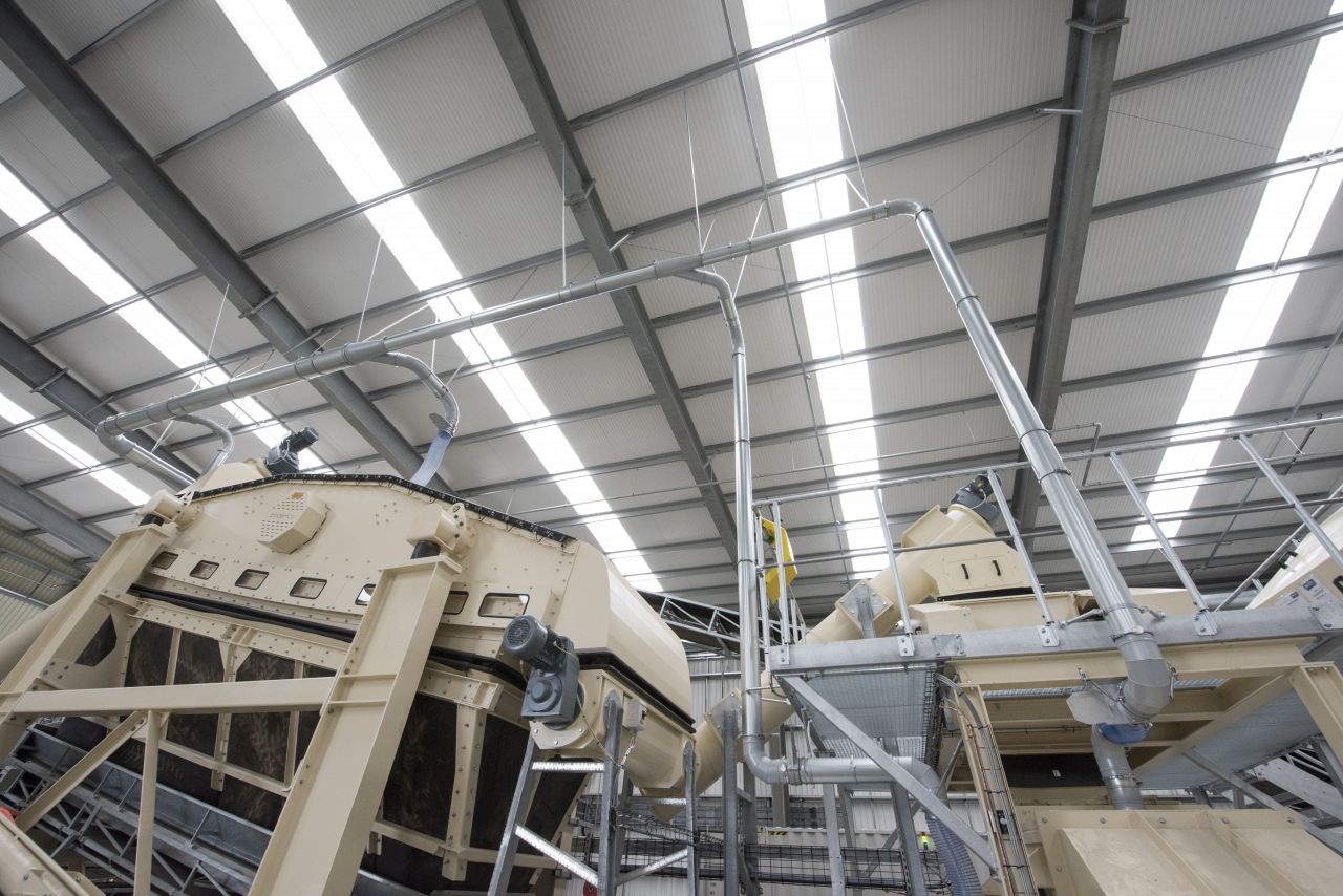 Gypsum recycling plants made by ReTec