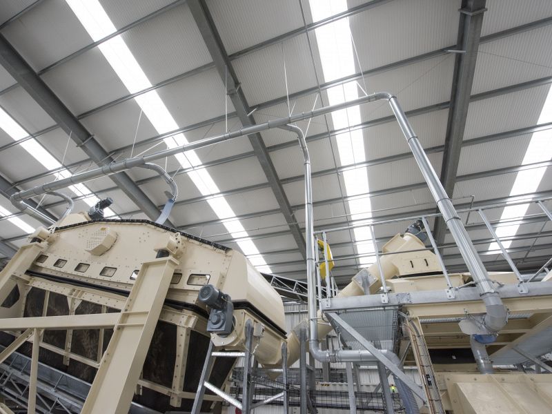 Close up gypsum recyling 2