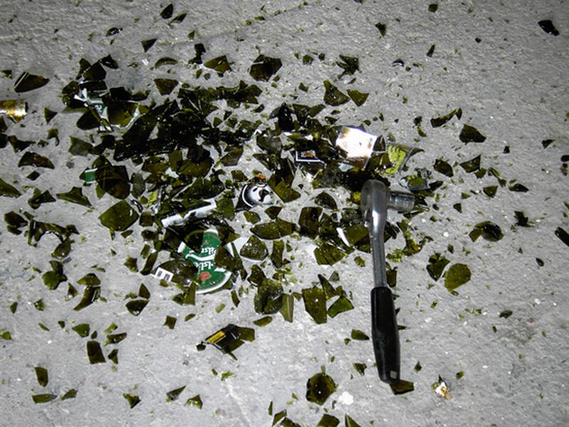 ReTec bottle crusher output