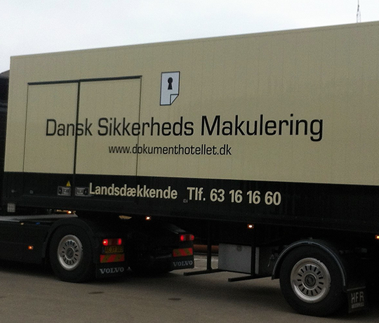 Mobile security shredding in Denmark